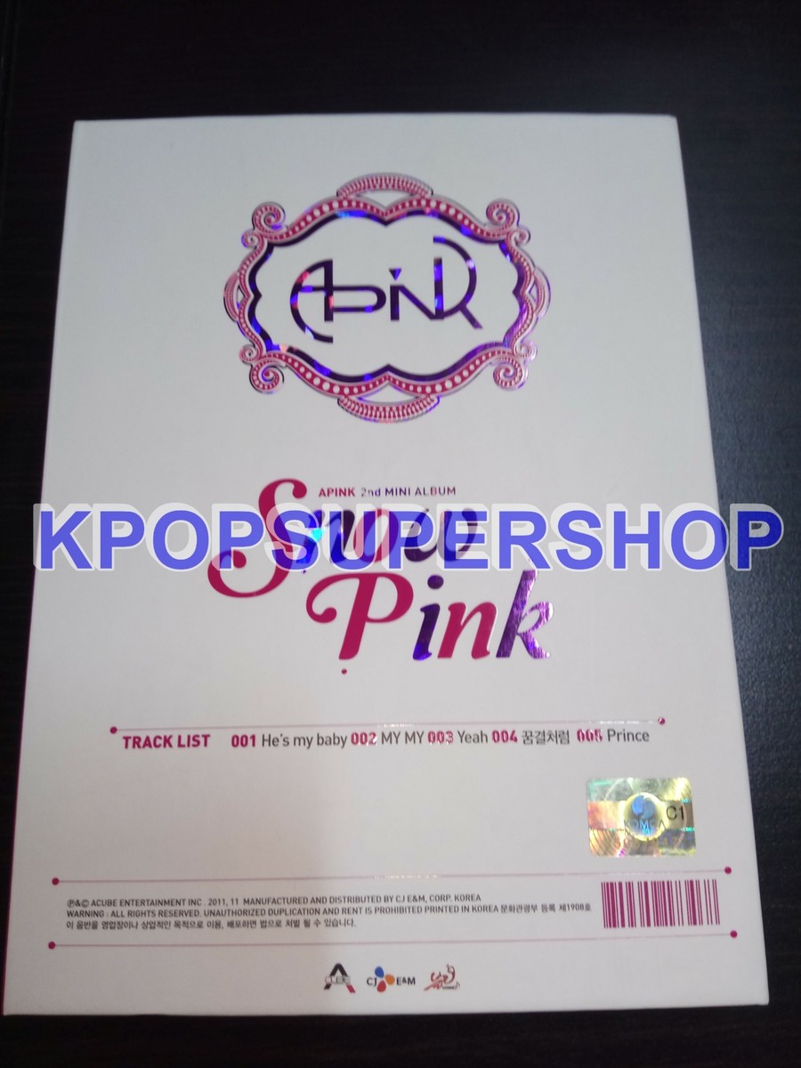APink 2nd Mini Album - Snow Pink Autographed Signed Inside Front