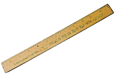 Vintage Smokey The Bear Ruler Smokey's Friends Fire Prevention