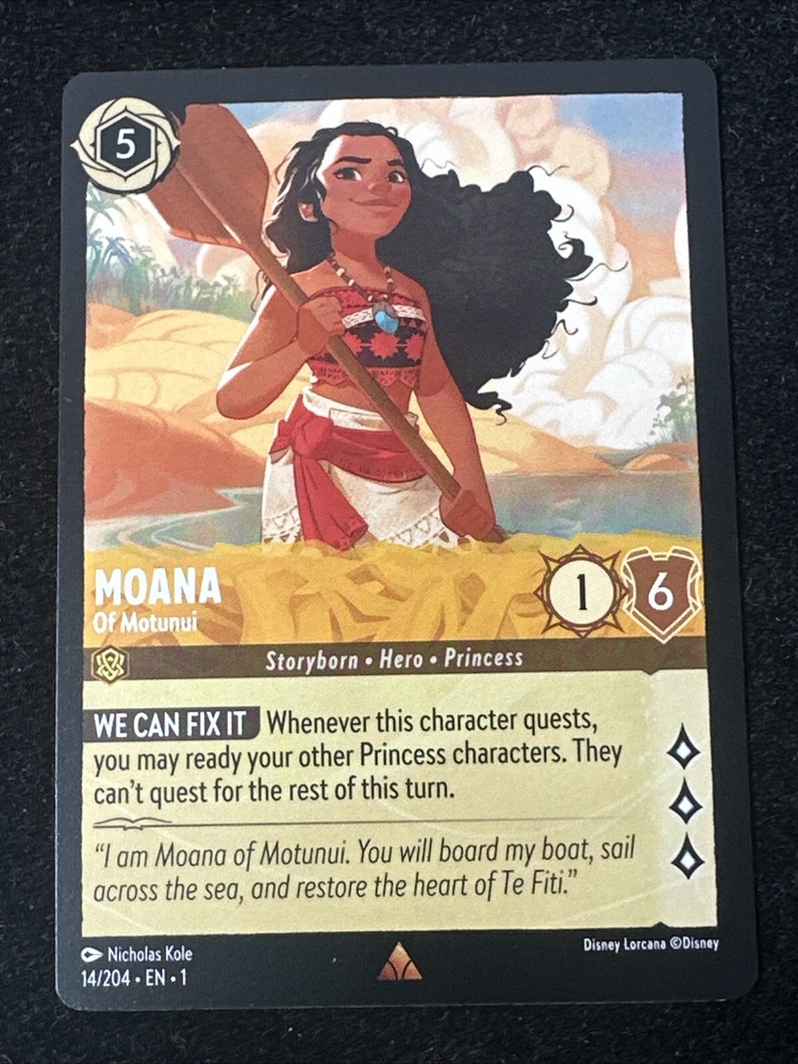 moana 2 lorcana card Moana - Curious Explorer (Iconic) - Winterspell