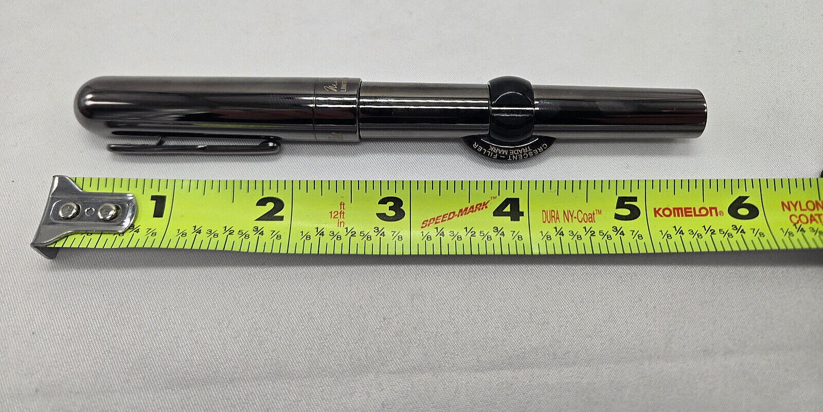 Conklin Mark Twain Gunmetal Crescent LTD ED (1898) FP - M Nib