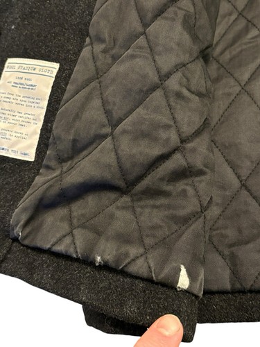J. Crew University Jacket Charcoal Wool Stadium Cloth Thinsulate Coat Men’s Med - Picture 7 of 11