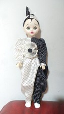 poupée pierrot en plastique gabar 42 cm vintage