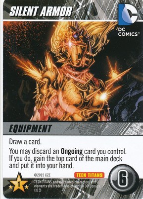 SILENT ARMOR WONDER GIRL DC Comics Deck Building Game TEEN TITANS card