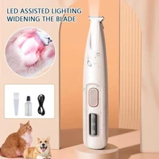 Portable Pet Nail Grinder LED Light Rechargeable Trimmer for Dogs & Cats
