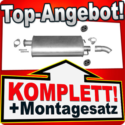 Auspuff für FORD TRANSIT 2.2 TDCI Pritsche ohne DPF Single Cab 06- Auspuffanlage