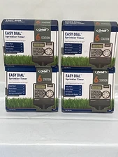4X Orbit 28966 Easy Dial 6 Station Sprinkler Timer Gray 6 zone (Lot of 4)