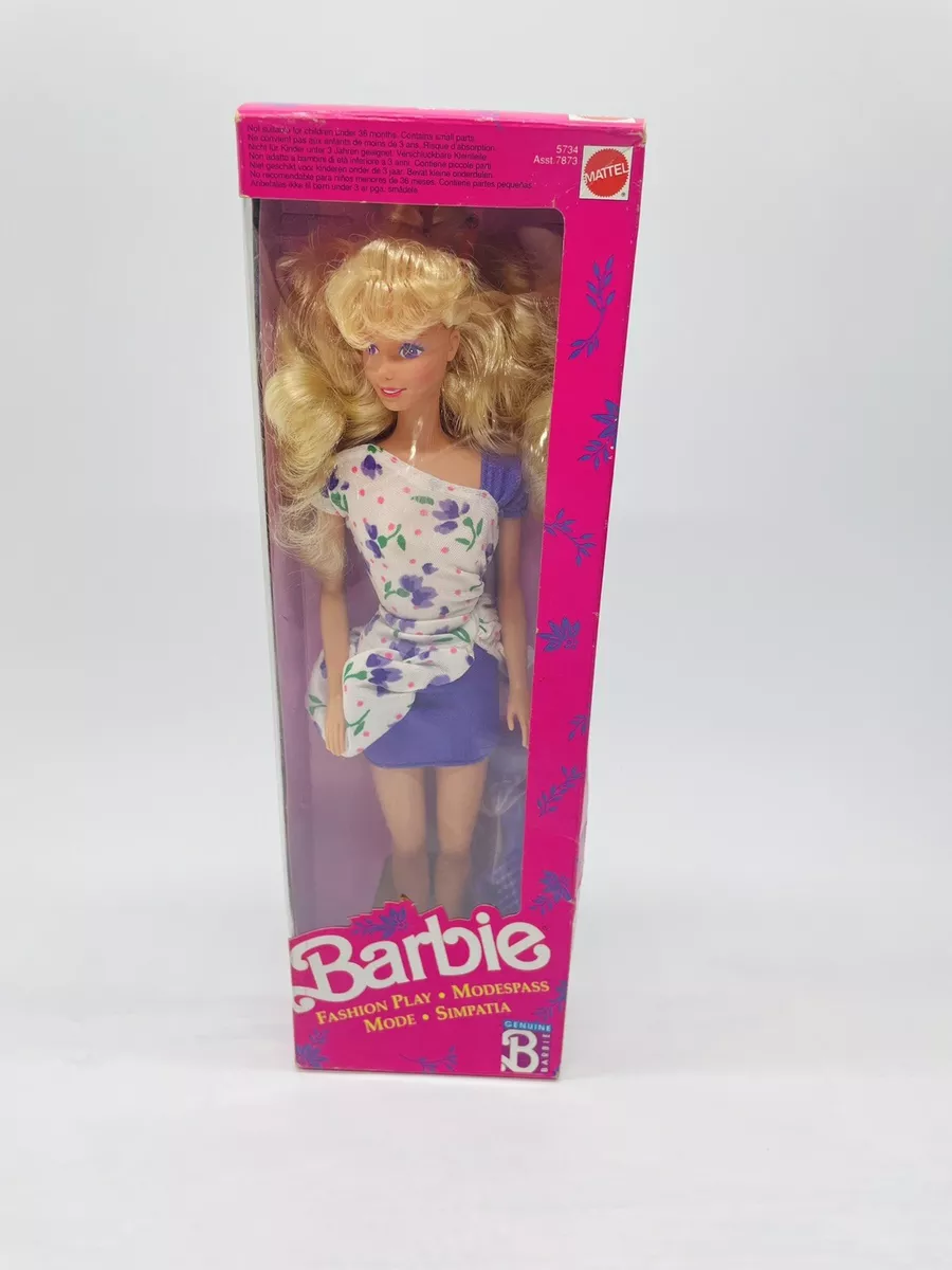 1990 Barbie Fashion Play Fashion Sympathia 5734 Made in Malaysia NRFB