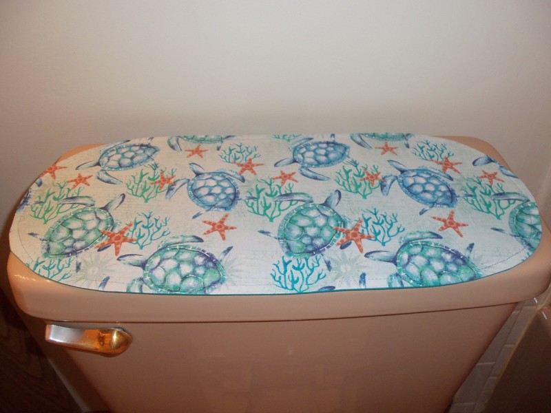 New Beach Turtles/Coral/Starfish--Sm Table Runner--Toilet Tank Topper--Dresser