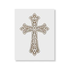 Cross Stencil - Durable & Reusable Mylar Stencils
