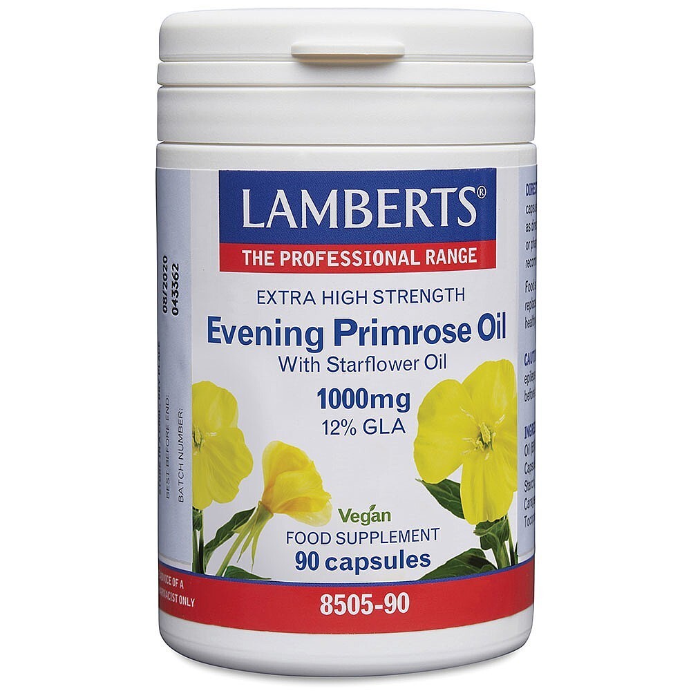 Lamberts EPO With Starflower Oil 1000mg 90 Capsules for menopause support