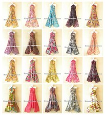 Versatile Two Rings Sexy Silk Multi Wear Scarf Women Maxi Dress Skirt, Maternity