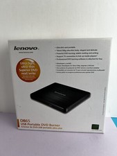 Lenovo Slim USB Portable DVD Burner Ultra Light Ultra Thin DB65 Black NEW 