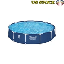 Steel Frame Above Ground Pool Set W/ Puncture Resistant Liner Filter Pump New