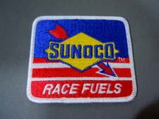 SUNOCO RACE FUELS Embroidered Iron On Uniform-Jacket Patch 3.5" x 3"