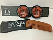 2 pieces AMERICAN CREW Defining Hair Paste 3 oz  Free Comb & patch