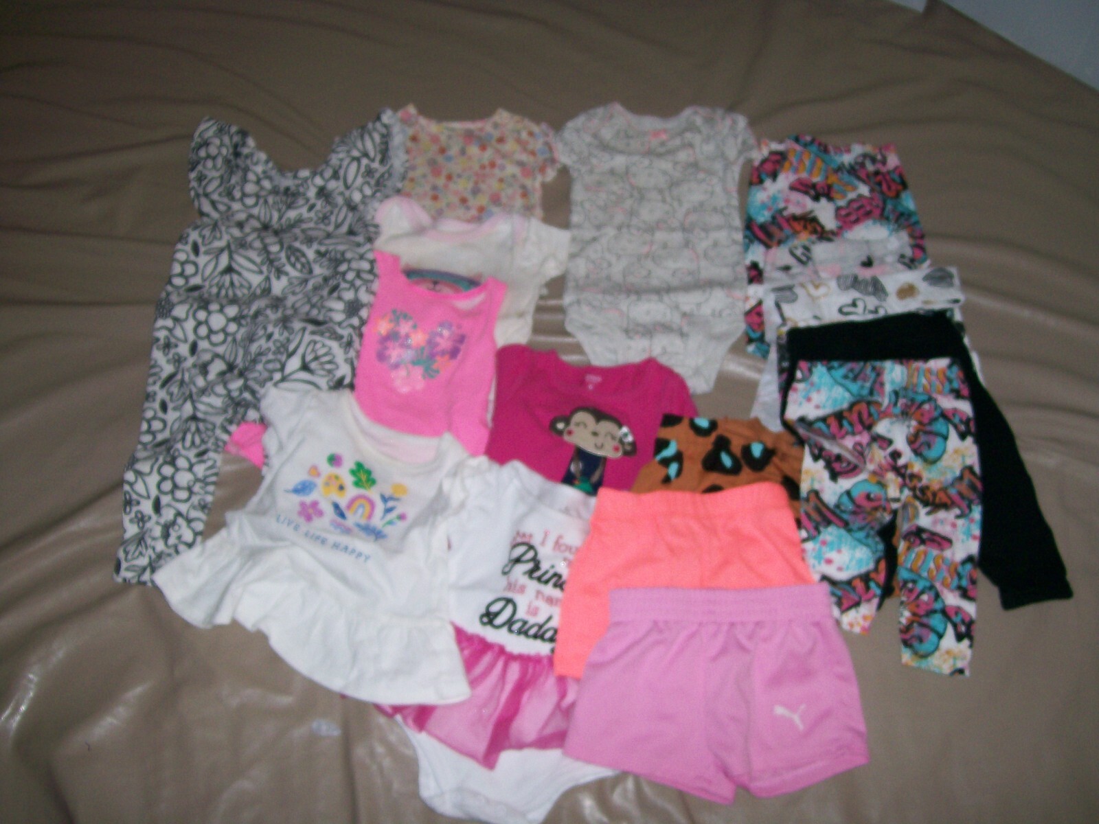 Mixed Lot Of 17 Pieces Baby Girl 36 Month Clothes CarterOkie Dokie