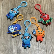 American Heart Association Kids Challenge Monsters Keychains Lot Of 5