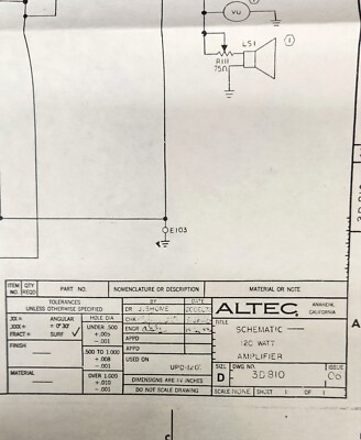 Altec Lansing Model UPD-1207 Powered Speaker Amplifier Schematic | eBay