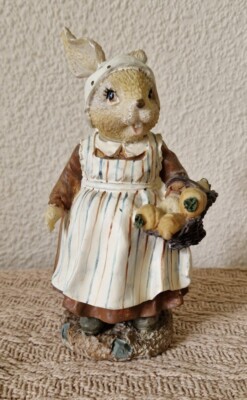 ''ACADEMY HARZ MUTTER KANINCHEN MIT KAROTTENKORB FIGUR 6''