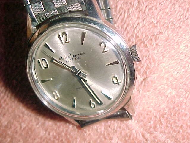 vintage JULES JURGENSEN STAINLESS STEEL - 17J AUTOMATIC  display picture 2