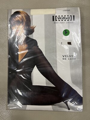 WOLFORD  VELVET DE LUXE 50 den , L , ecrue