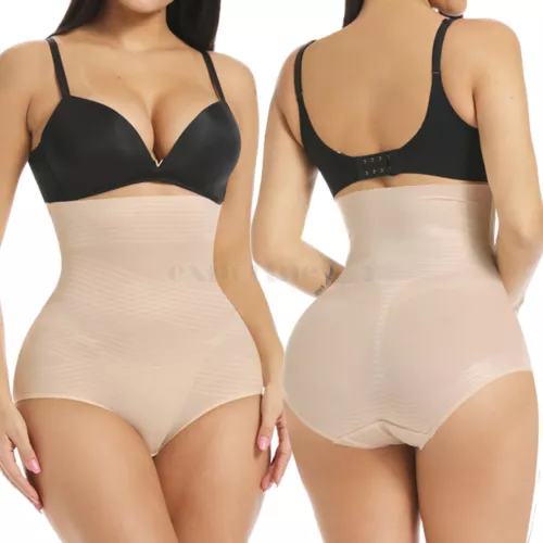 Damen Bauchkontrolle hochtaillierte Shapershorts Gürtel Shapewear nahtloses Höschen - Bild 14 von 28