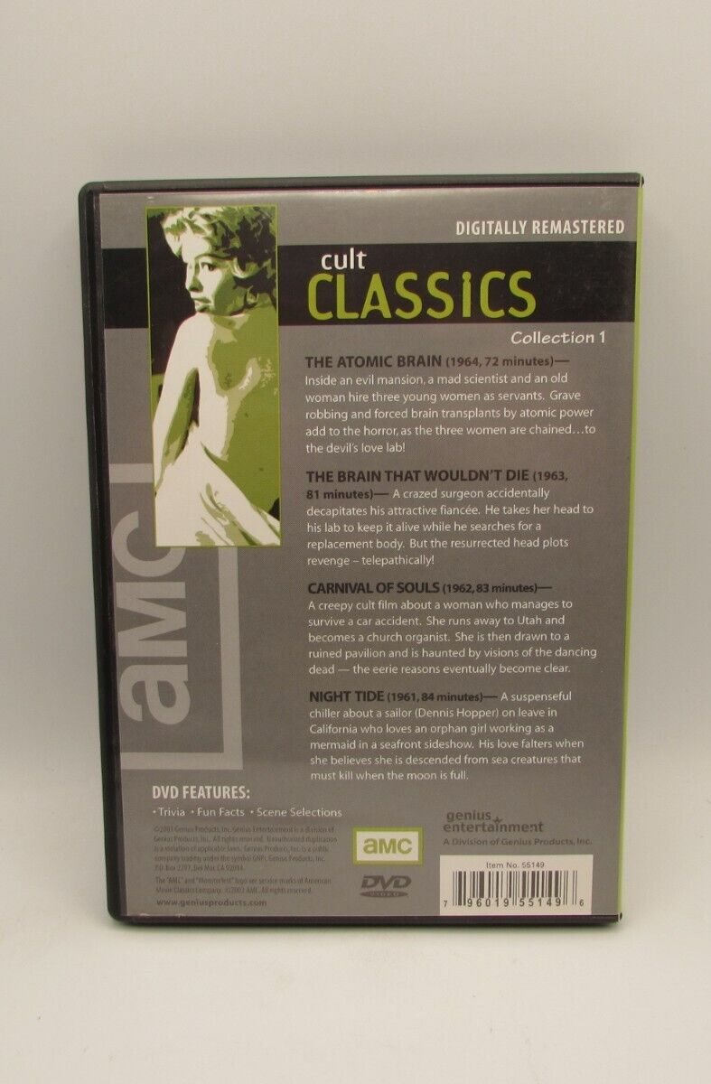 AMC MONSTERFEST CULT CLASSICS COLLECTION #1 2-DVD Set Used | eBay