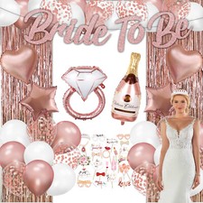Bachelorette Party Decorations - Rose Gold Bride to be Decorations Wedding