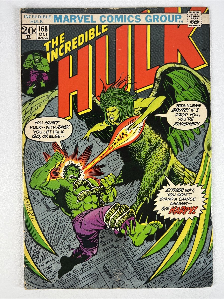 Incredible Hulk #168 (1973) 1st Harpy, Betty Ross ~ Marvel Comics