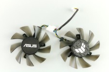 Full Set GPU Fans 75mm Asus 1650 1660 Ti Super 2060 Dual TUF 6-pin FD8015U12D...