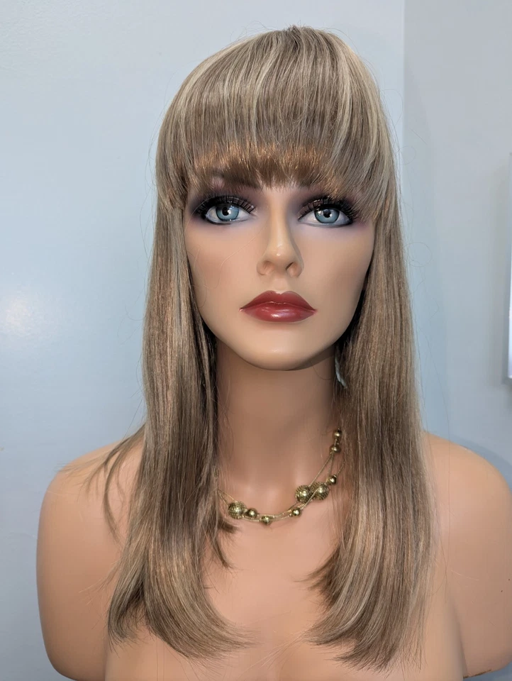 Синтетические светлые челки Taylor Long 24/14 Light Golden Blonde Highlights Honey Blonde  - Изображение 3 из 4