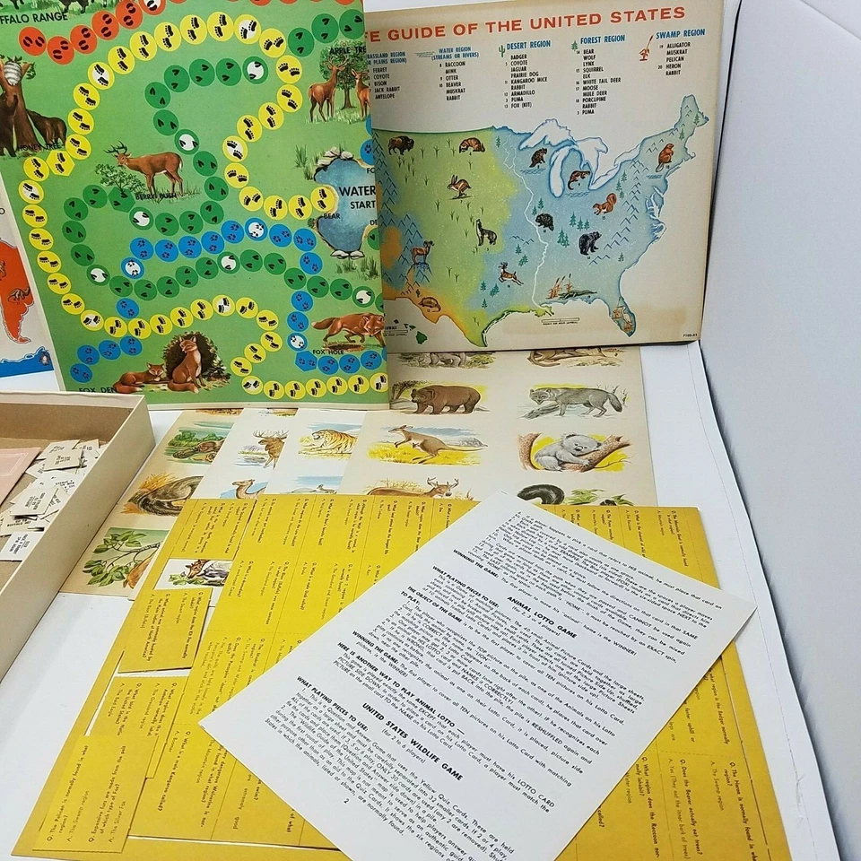 Comptons Pictured Encyclopedia Animal Lore Milton Bradley Activity Kit 7102 1963 - Image 3 of 4
