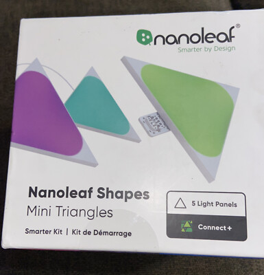 Sealed Nanoleaf Shapes Mini Triangles Smarter Kit Multicolor - 5