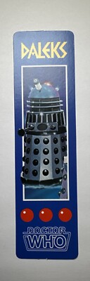 Doctor Who Dalek Who Dares Target Bookmark 1985 Retro Vintage