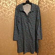 24 HOUR FLASH SALE! Boden Blue Green Multi-Color Floral Shift Dress Size 16 16R
