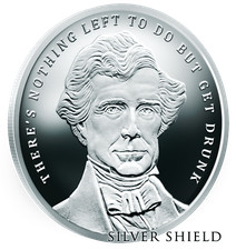 2018 1 oz Proof Franklin Pierce - ULTRA RARE - COA 130 - Silver Shield - SSG