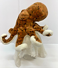 Wild Republic Brown Speckled Octopus Plush WWF Adoption