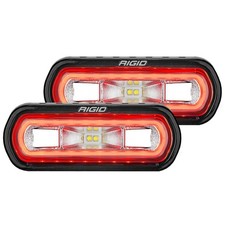 Rigid 53122 Sr-l Series Wide Drive Multicolor Rectangle Led Lights Pair Kit Set