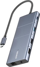 Anker Refurb USB C Hub, 11-in-1 Docking Station Dual Monitor 10 Gbps