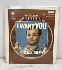 STRIPES 1982 CED RCA Video disc Videodisc BILL MURRAY