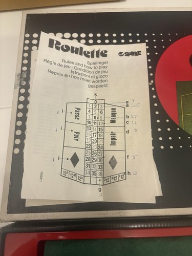 1950's VINTAGE ROULETTE FAMILY GAME BY PERI - Complete - Picture 3 of 3