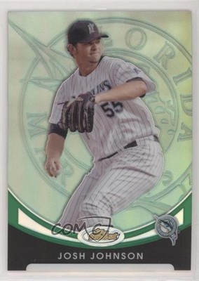 2010 Topps Finest Green Refractor 61/99 Josh Johnson #69 y0i
