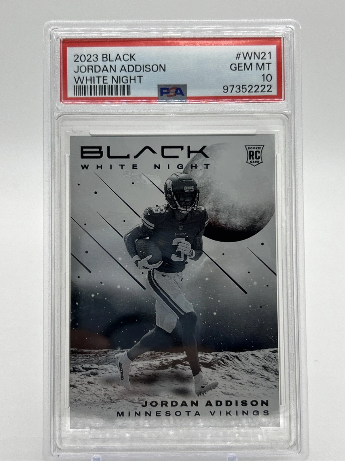 Jordan Addison Panini Black White Night #WN21 Base