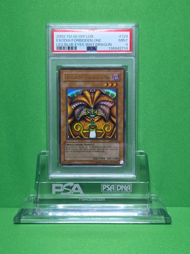 YUGIOH 2002 LEGEND OF BLUEEYES EXODIA THE FORBIDDEN ONE LOB 124 PSA 9 G2U