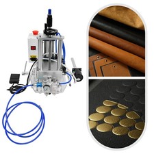 For Leather PU Logo Press Hot Foil Stamping Machine 550W Air Pneumatic 8x10cm