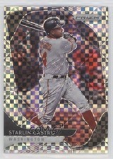 2020 Panini Prizm Tier II Power Plaid Prizm 35/75 Starlin Castro #144 0m4q