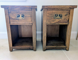 Barker & Stonehouse New Frontier Mango Wood 1 Drawer Bedside tables. Used