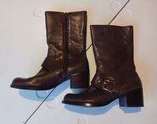 Nine West Brown Leather Boots Size 7M