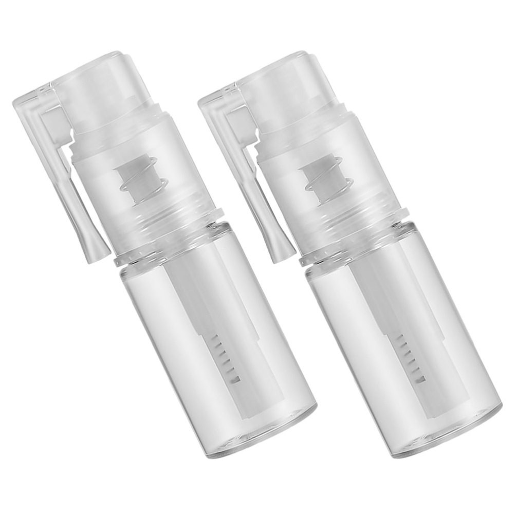 2 Pcs Press The Powder Spray Bottle Duster Baby Barber Container Dry