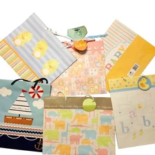 Baby Gift Bags Set Of 6 Bags NEW colorful